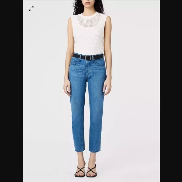 Rag & Bone Nina High-Rise Ankle Cigarette Jeans in Poppy Wash 25" - Picture 2 of 6